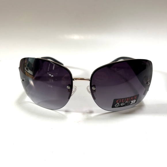 New GUESS Wrap Around Sunglasses GO00034 Acetate Embossed Black main image 4